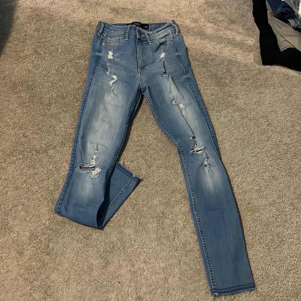 Hollister 00 highrise crop jeans